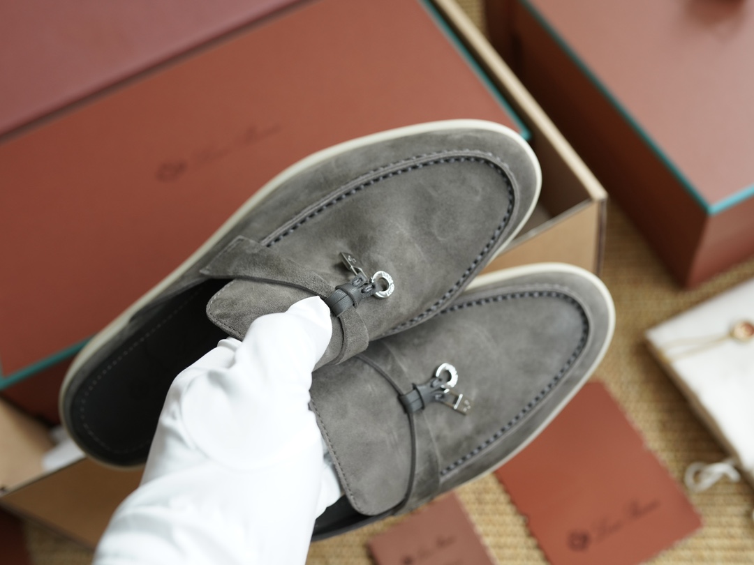 L0r0 P1ana Babouche Charms Walk Loafers Shade Grown For Women – FAI1543 50W3