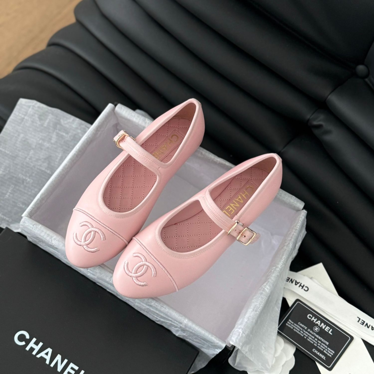 Ch**el Mary Janes 24SS Pink For Women