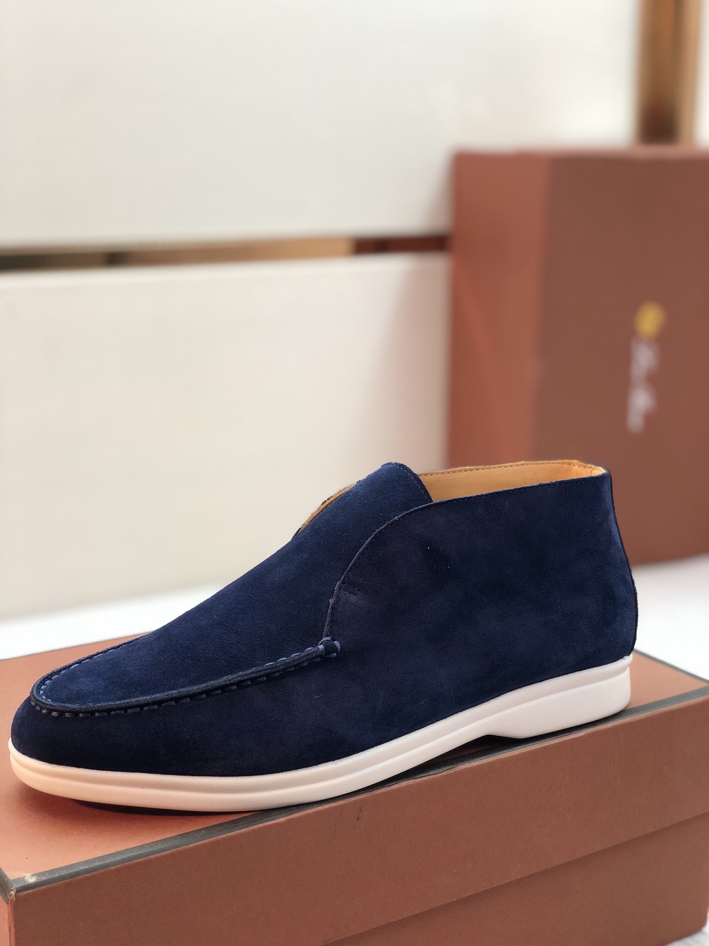 L0r0 P1ana Open Walk Boots Argo Blue Melange For Women – FAE9959 W948