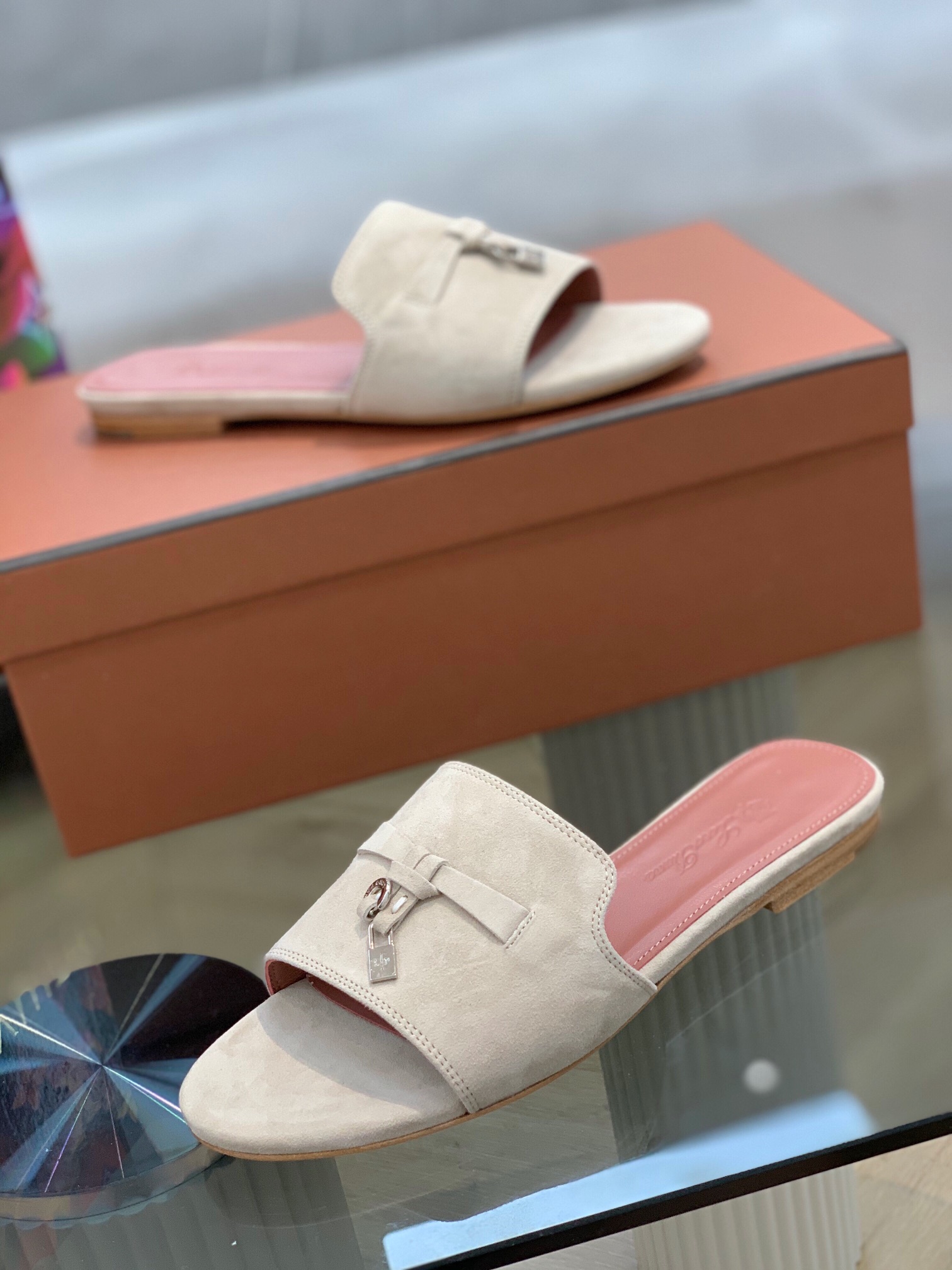 L0r0 P1ana Summer Charms Sandal Powder PearlFor Women – FAI5580 A760