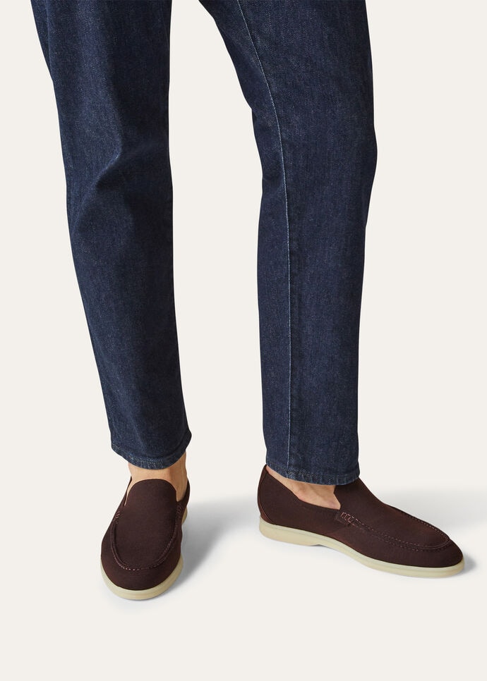 L0r0 P1ana Summer Walk Knitted Black For Men FAM1581