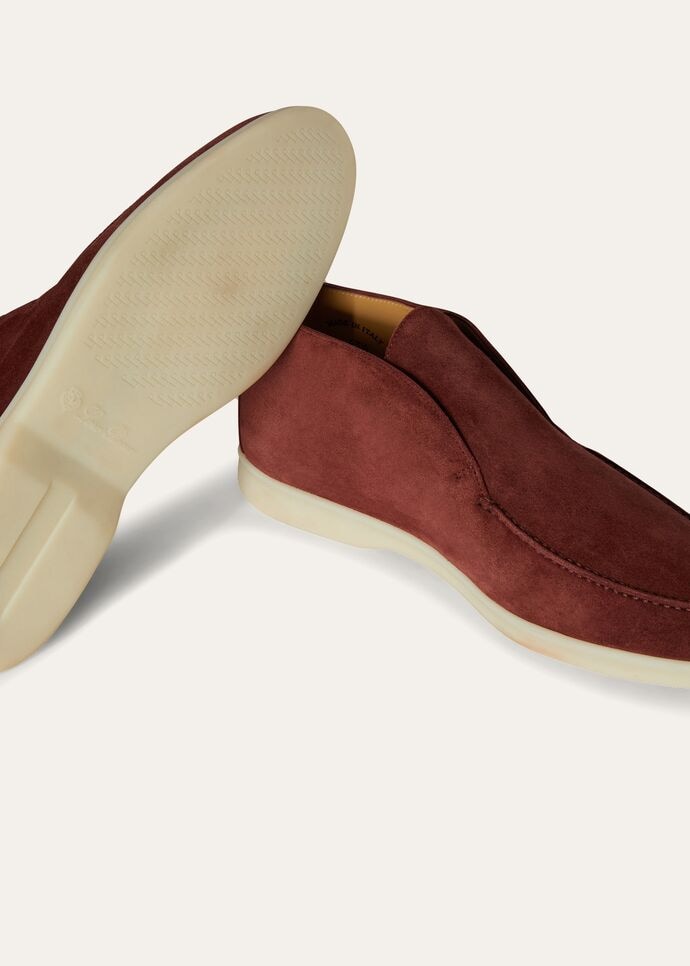 L0r0 P1ana Open Walk Chukka Boots Brown For Men FAB4368