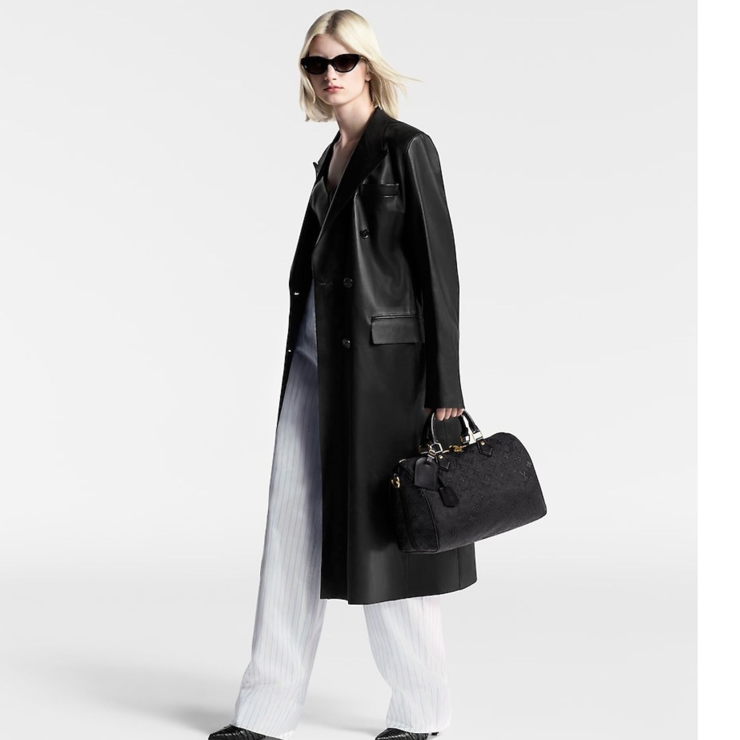 L0vis Vvtt0n Speedy Soft 30 Monogram Empreinte Black For Women 30cm/11.8in M47186