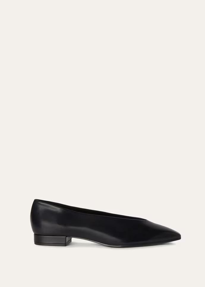 L0r0 P1ana Rebecca Ballerinas Black For Women – FAN3737 8000