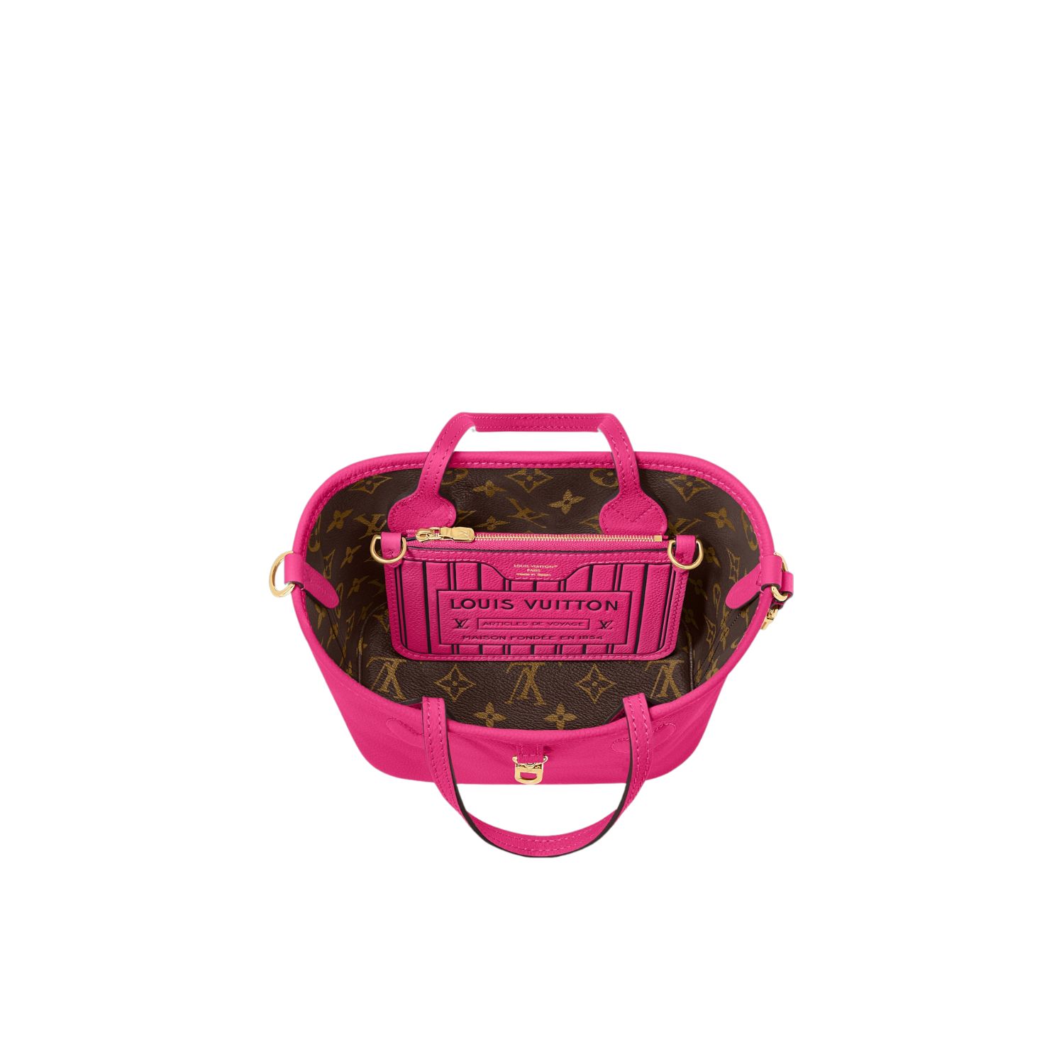 L0vis Vvtt0n Neverfull Bandoulière Inside Out BB Rose For Women 24cm/9.4in – M12106