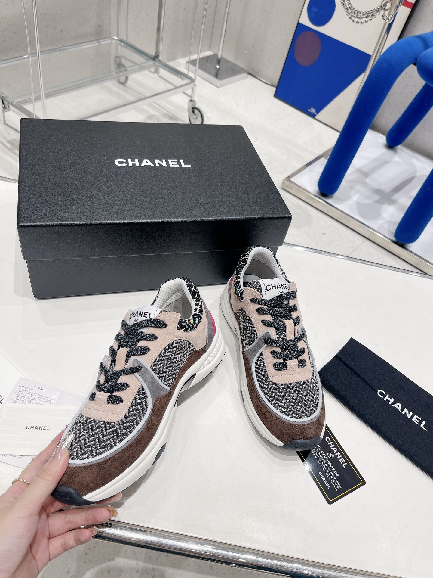 Ch**el Sneakers Grey For Women