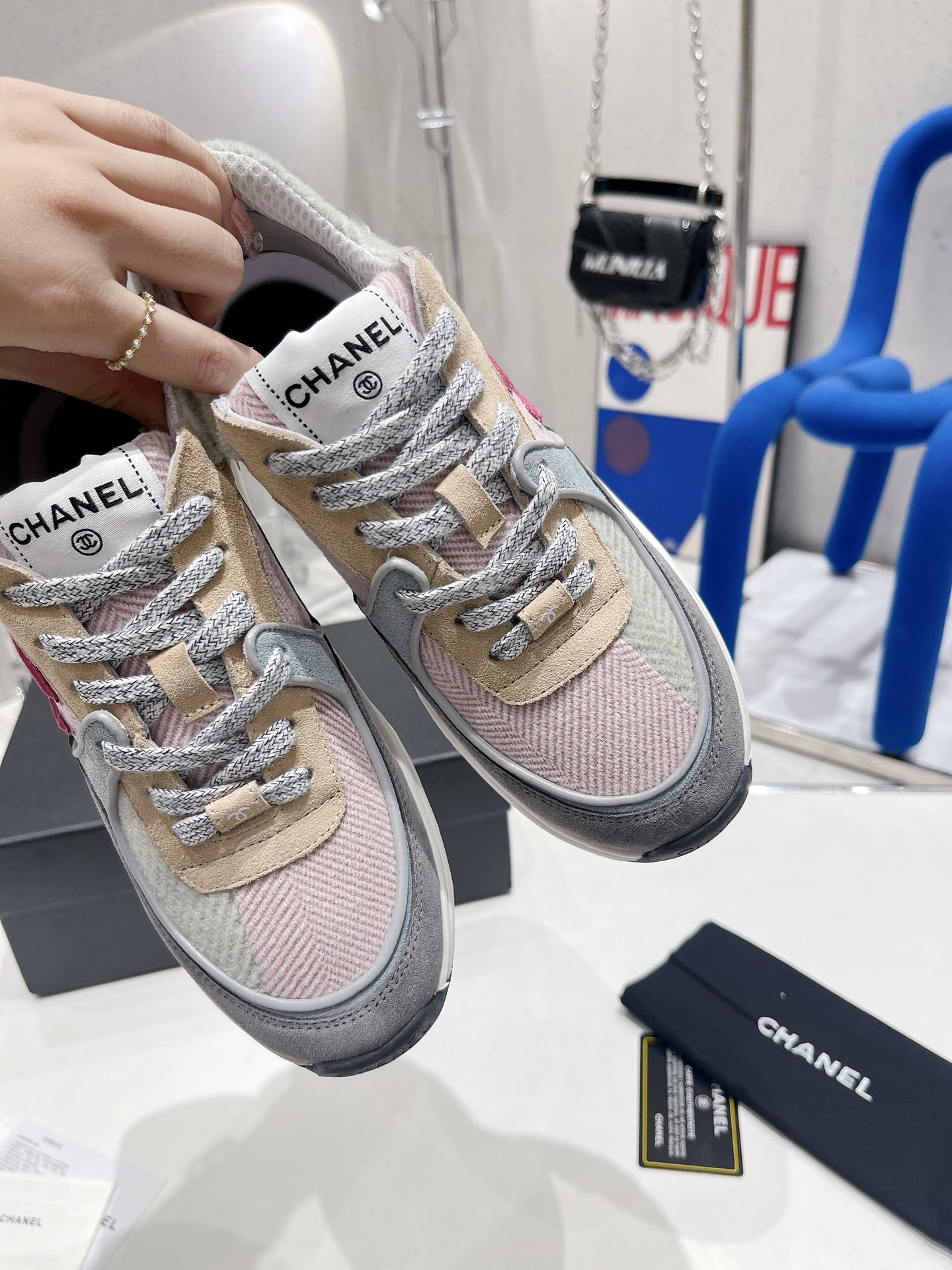 Ch**el Sneakers Grey For Women