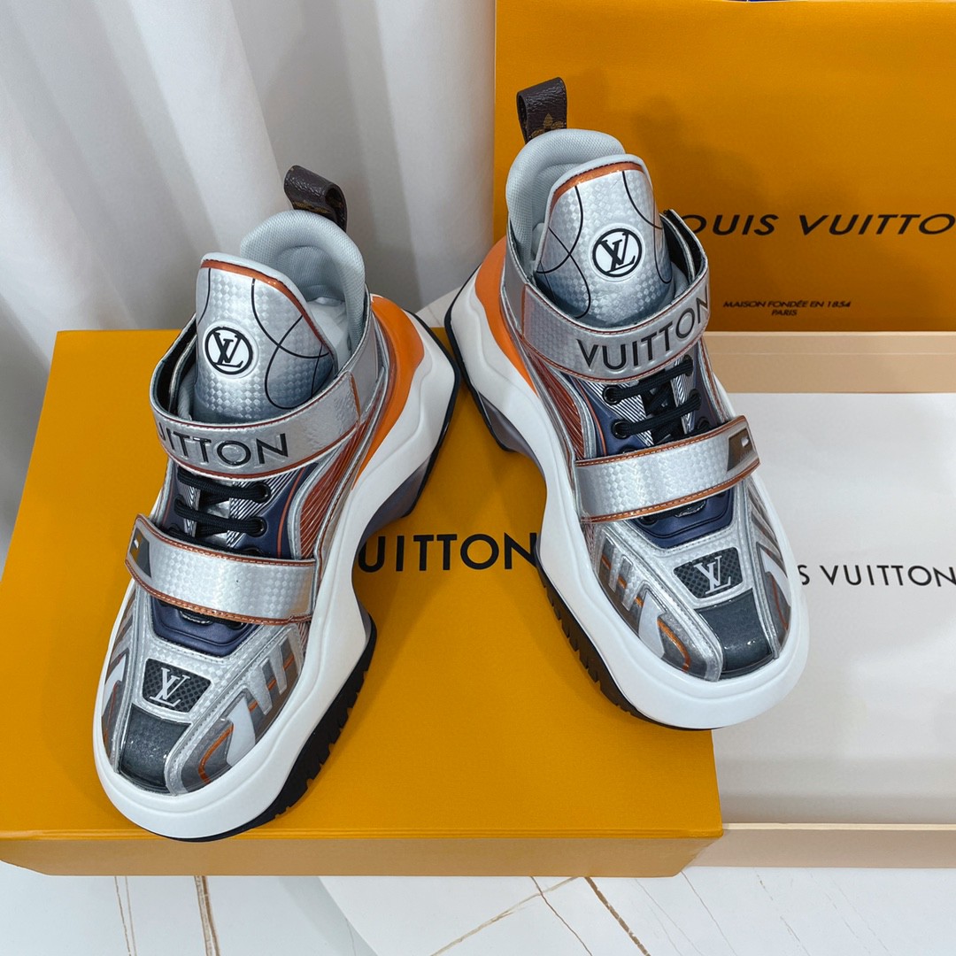 L0vis Vvtt0n LV Archlight 2.0 Platform Sneaker Silver For Women 1AB143