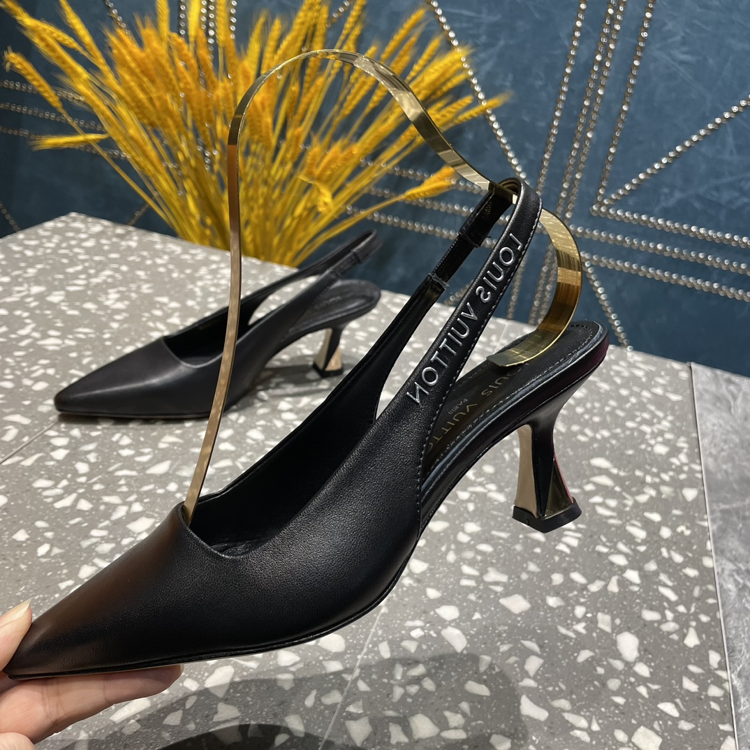 L0vis Vvtt0n Sparkle Slingback Pump Black For Women 1AB0MT