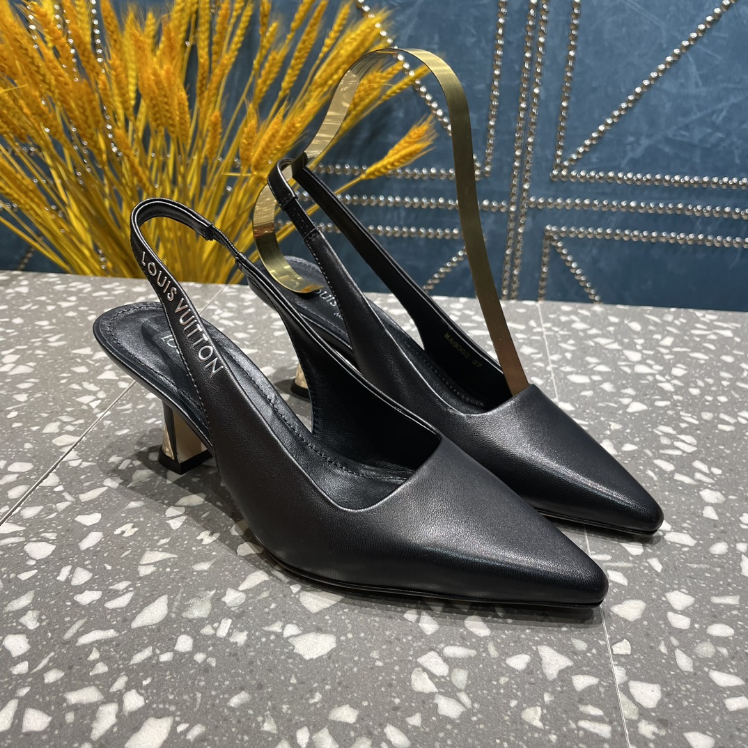 L0vis Vvtt0n Sparkle Slingback Pump Black For Women 1AB0MT