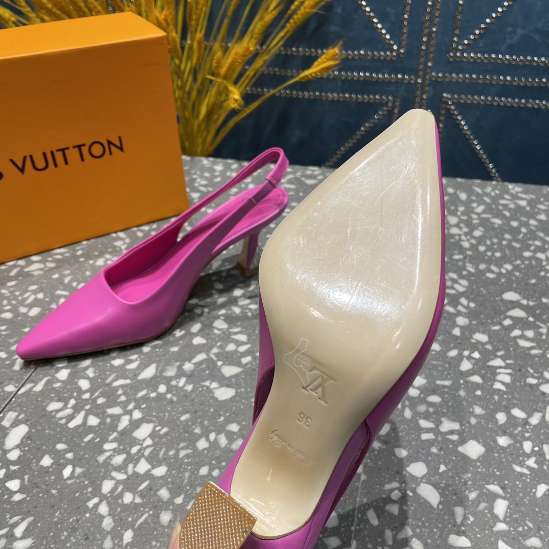 L0vis Vvtt0n Sparkle Slingback Pump Pink For Women