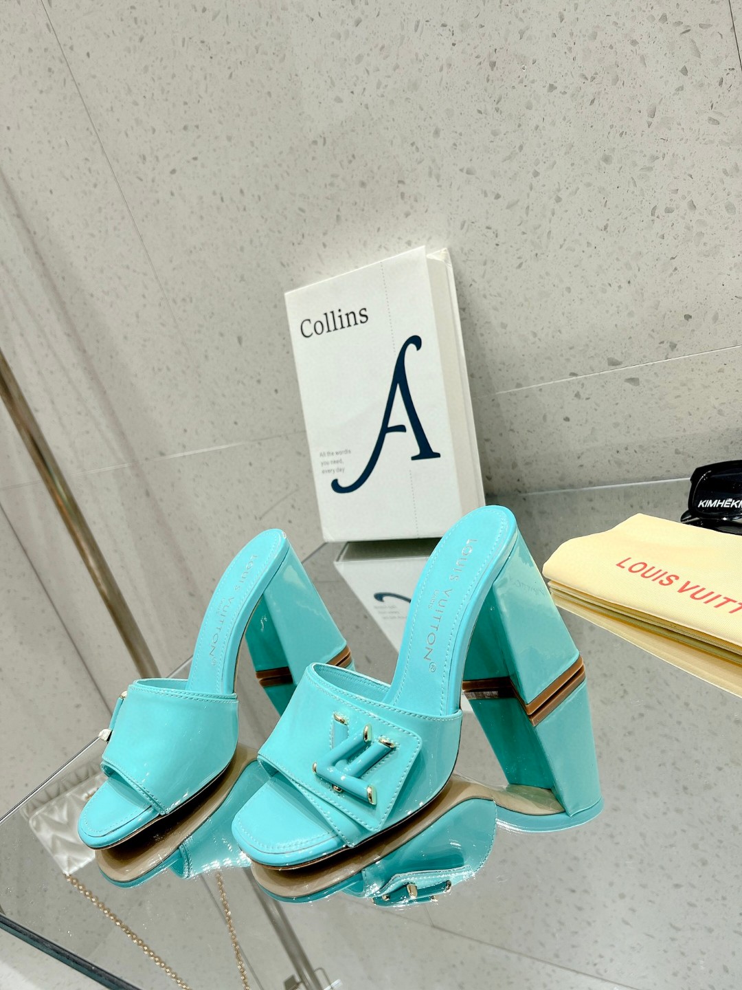 L0vis Vvtt0n Shake Mule Jade Green For Women