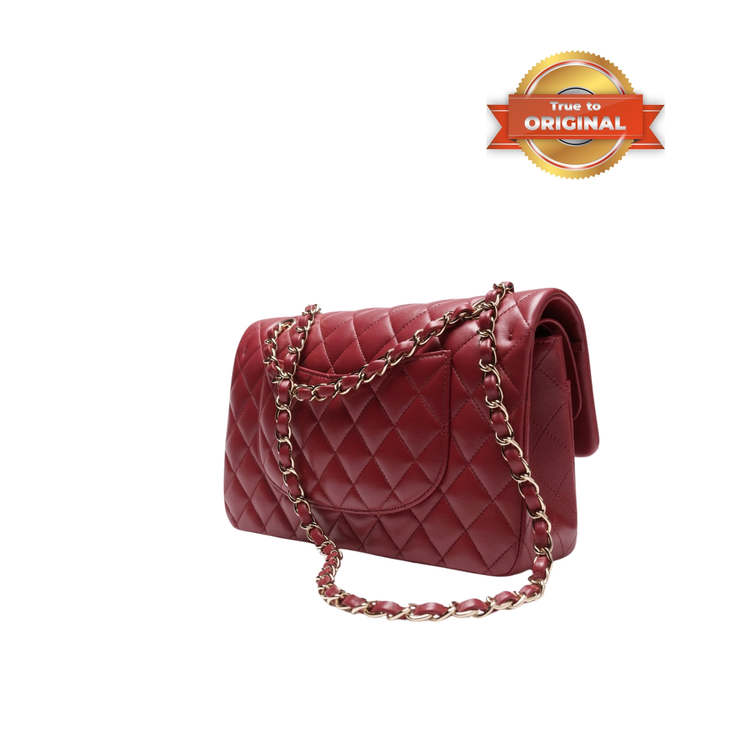 [True-to-ORIGINAL] Ch**el Classic 11.12 Handbag Burgundy For Women 9.9in/25.5cm A01112 Y04059 NZV44