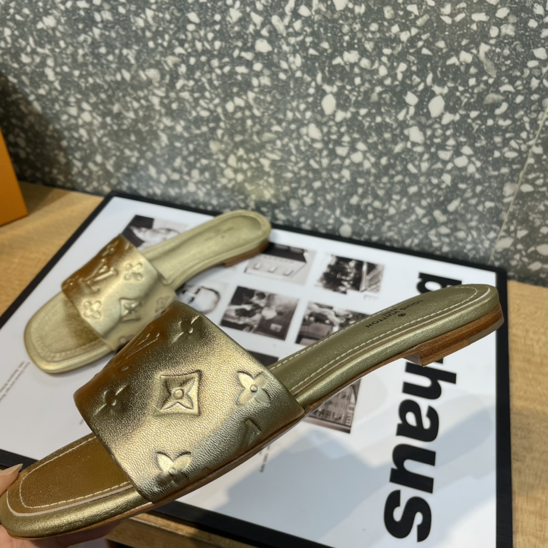 L0vis Vvtt0n Women’s Revival Flat Mule Gold For Women LV 1A9QKC