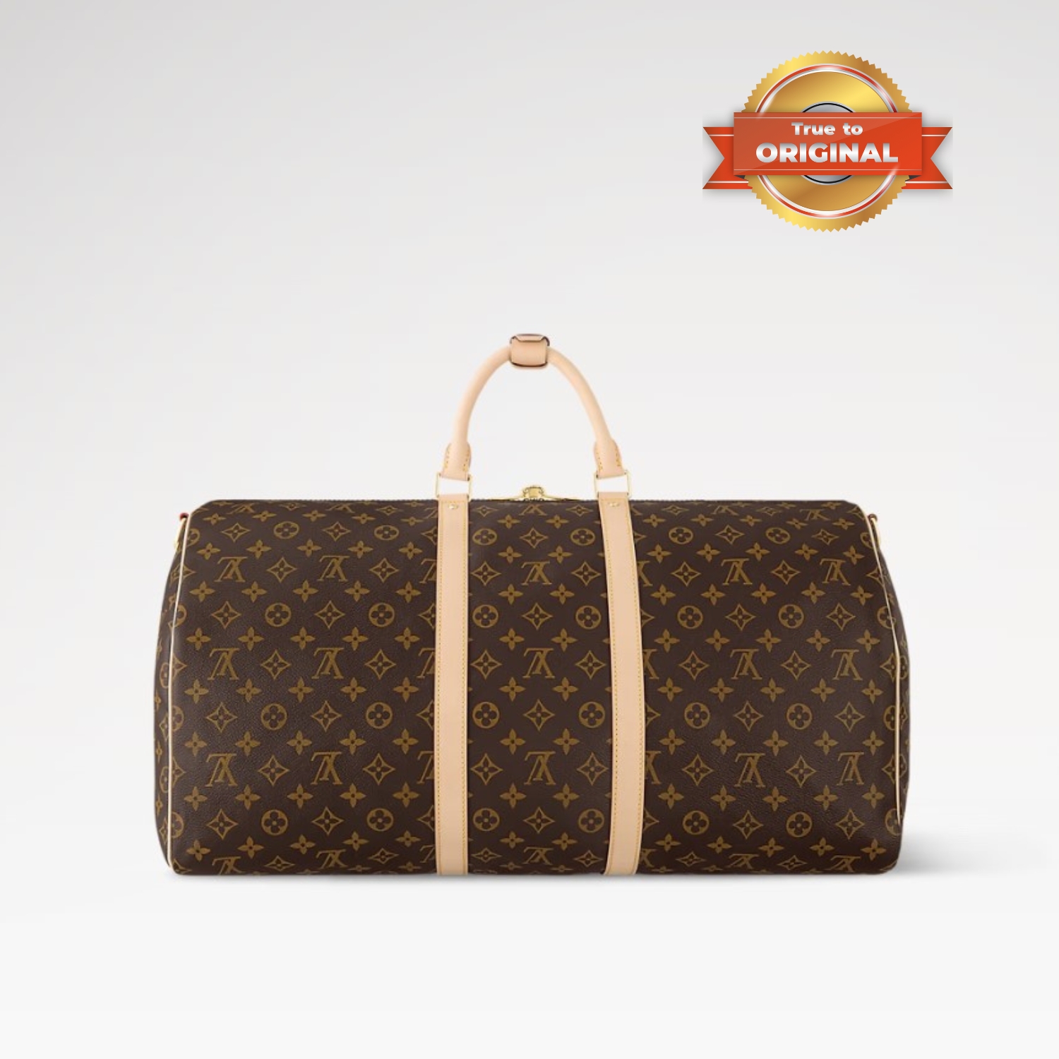 [True-to-ORIGINAL] L0vis Vvtt0n Keepall Bandoulière 55 Bag Monogram Canvas Brown 55cm/21.7in M41414