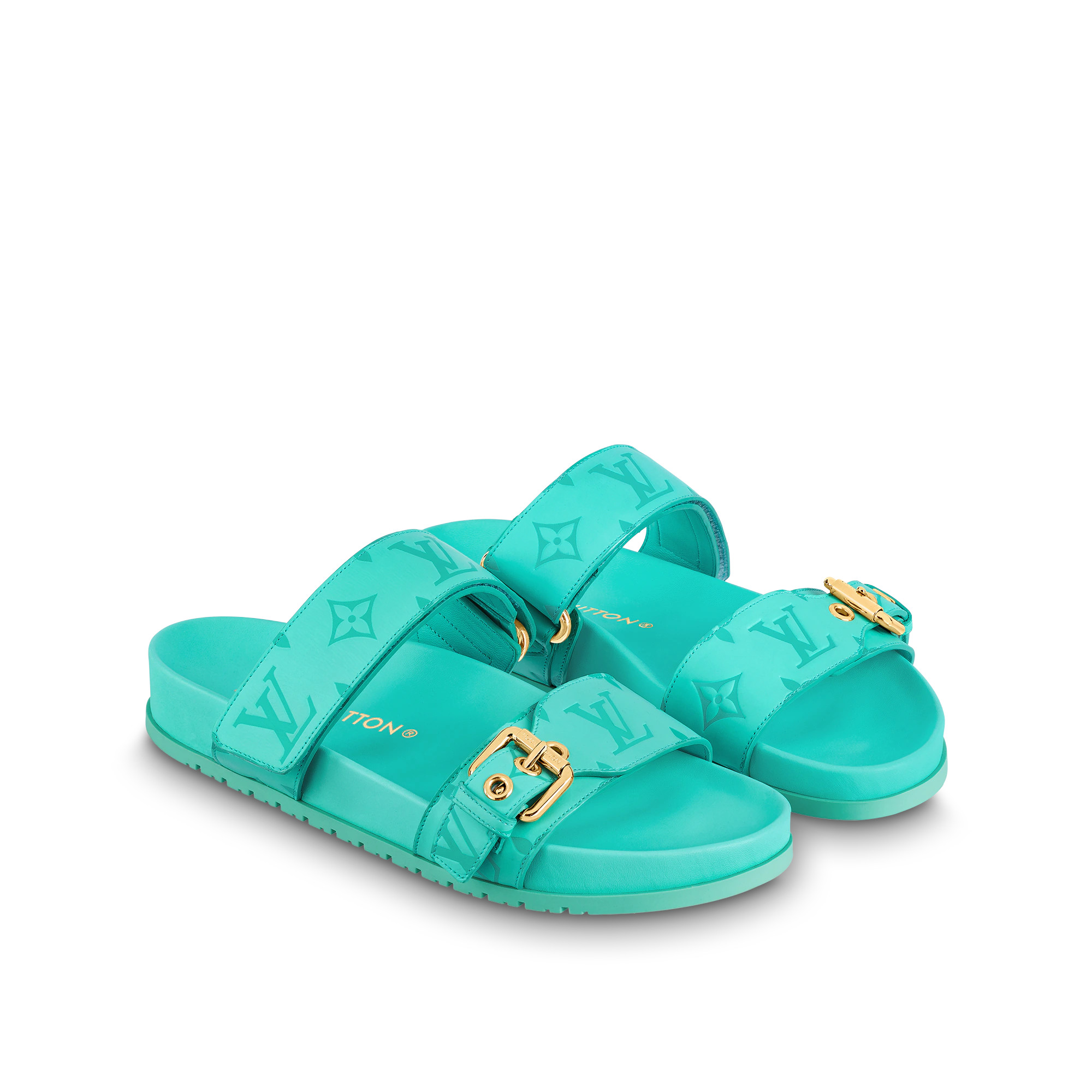 Bom Dia Flat Comfort Mule Blue For Women-1AB38Z