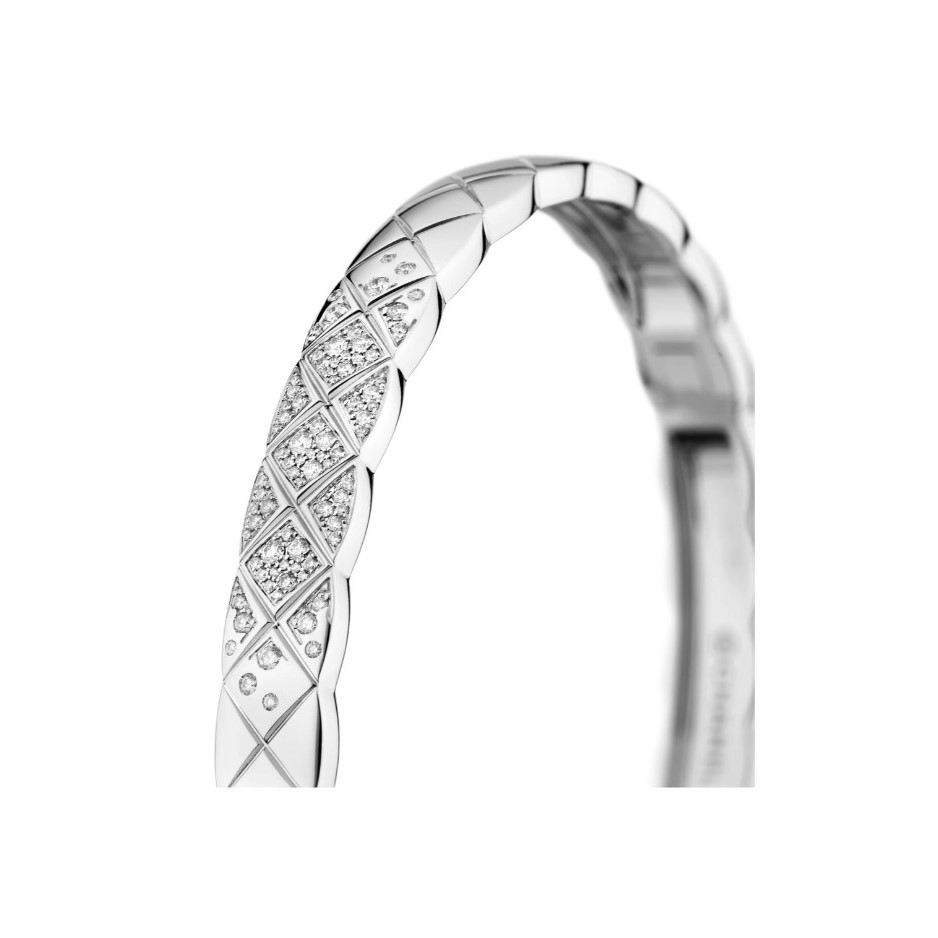 Ch**el Coco Crush Bracelet White Gold For Women J11162
