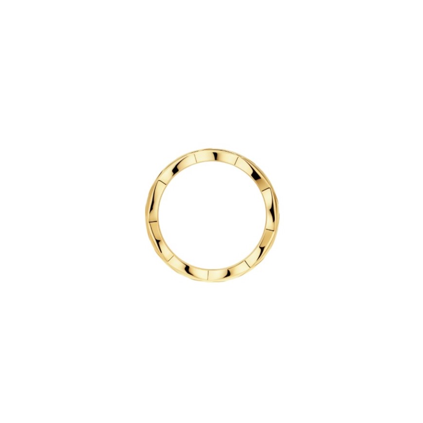 Ch**el Coco Crush Ring Yellow Gold Small Version For Women J10571