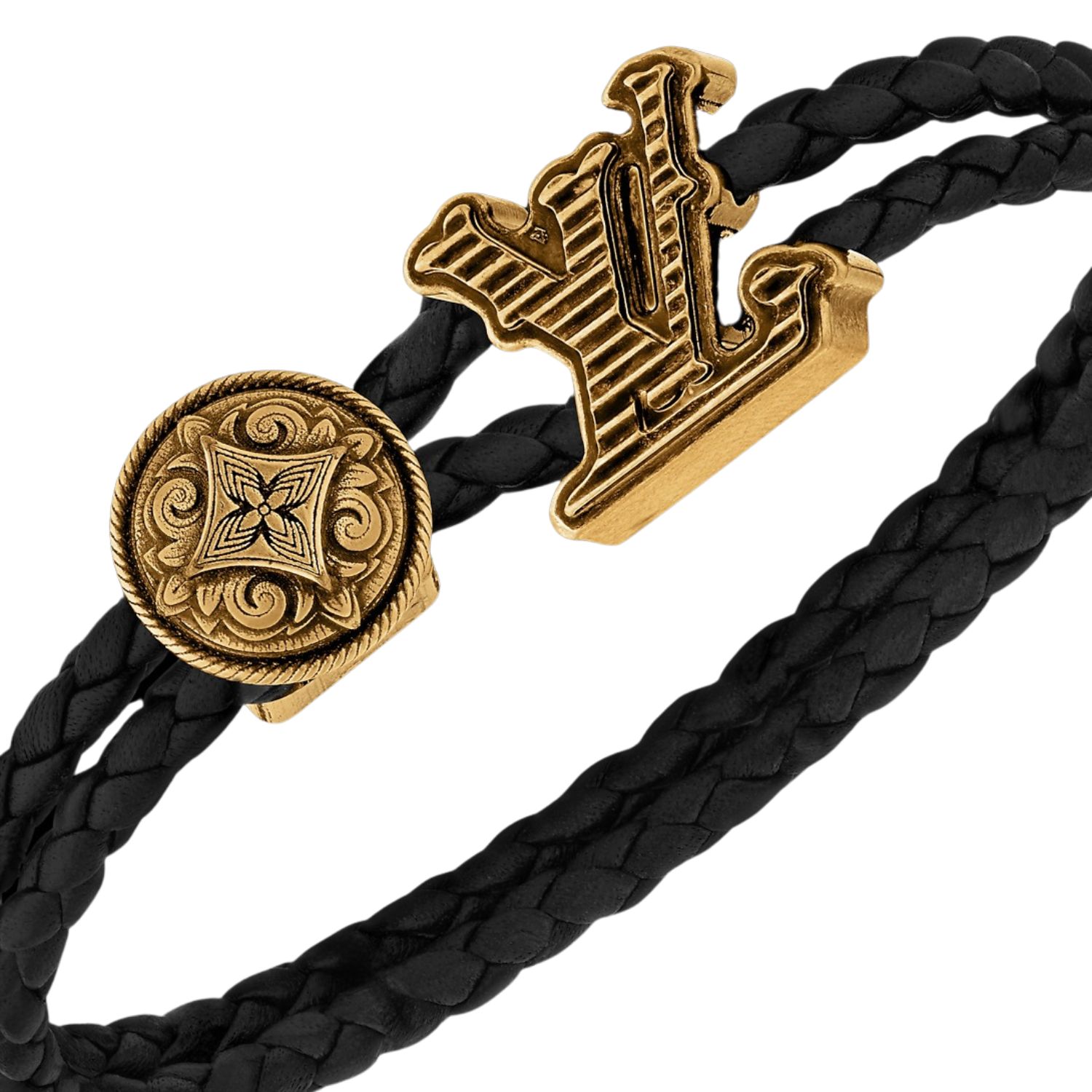 L0vis Vvtt0n LV Rodeo Bracelet Black 19cm/7.5in – M8735E