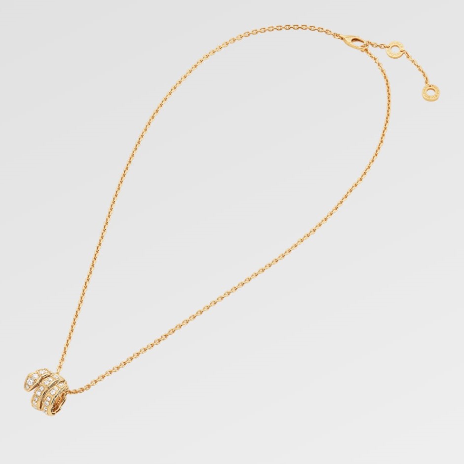 Bv1g*ai Serpenti Viper Necklace Yellow Gold For Women 357936