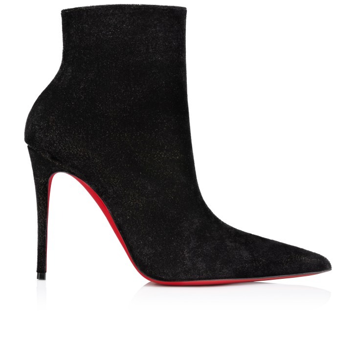 Chr1st1an Louboutin Kate Max Booty Boots Black For Women 100mm 1250505BK01