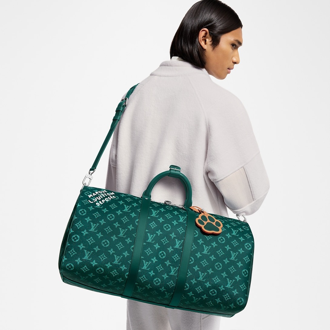 L0vis Vvtt0n Keepall Bandoulière 50 Green 19.7in/50cm M12687