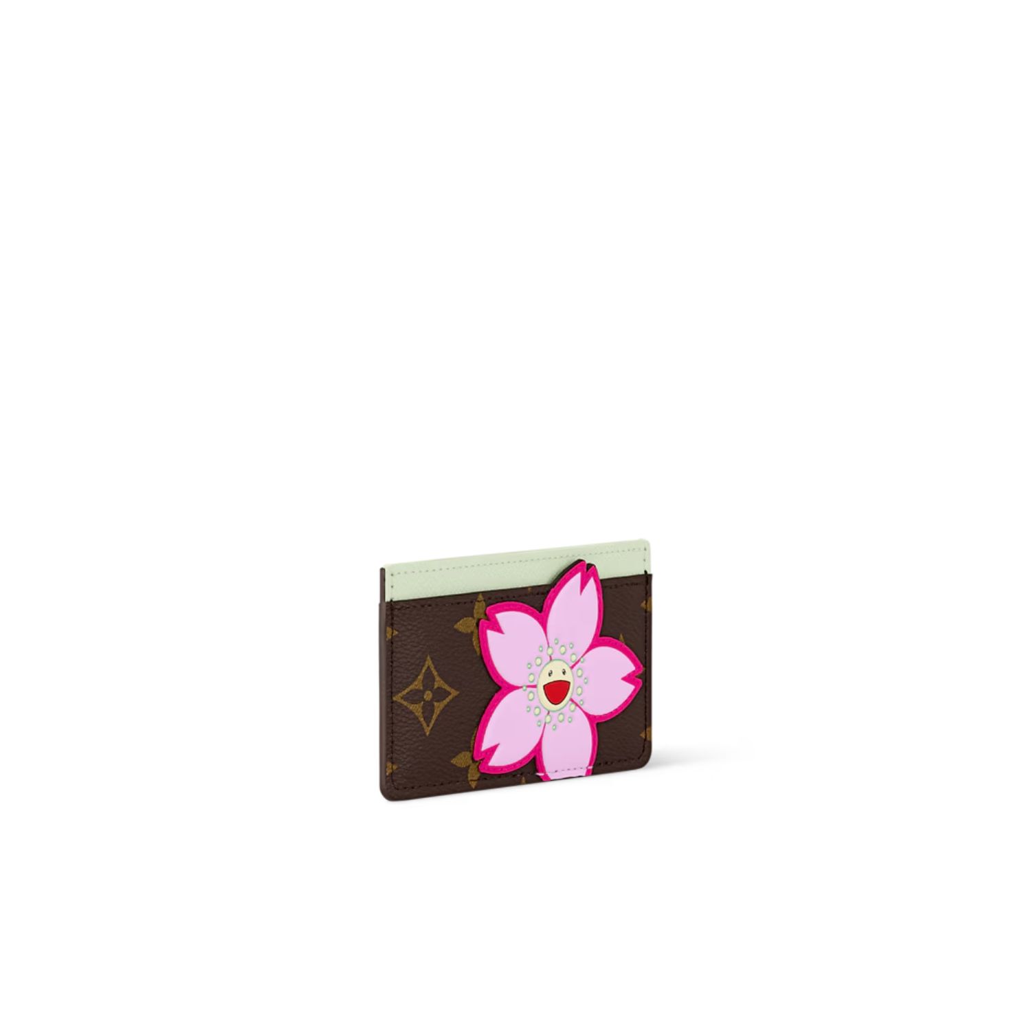 L0vis Vvtt0n LV x TM Card Holder Sakura Brown 11cm/4.3in For Women – M13429