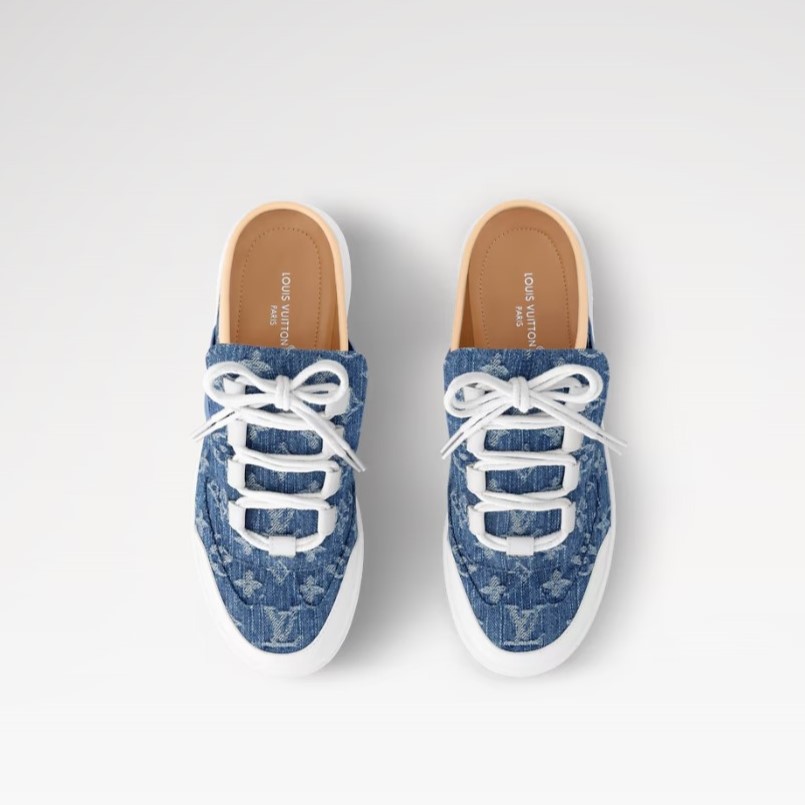 L0vis Vvtt0n Lous Open Back Sneaker Blue For Women 1AGZEZ