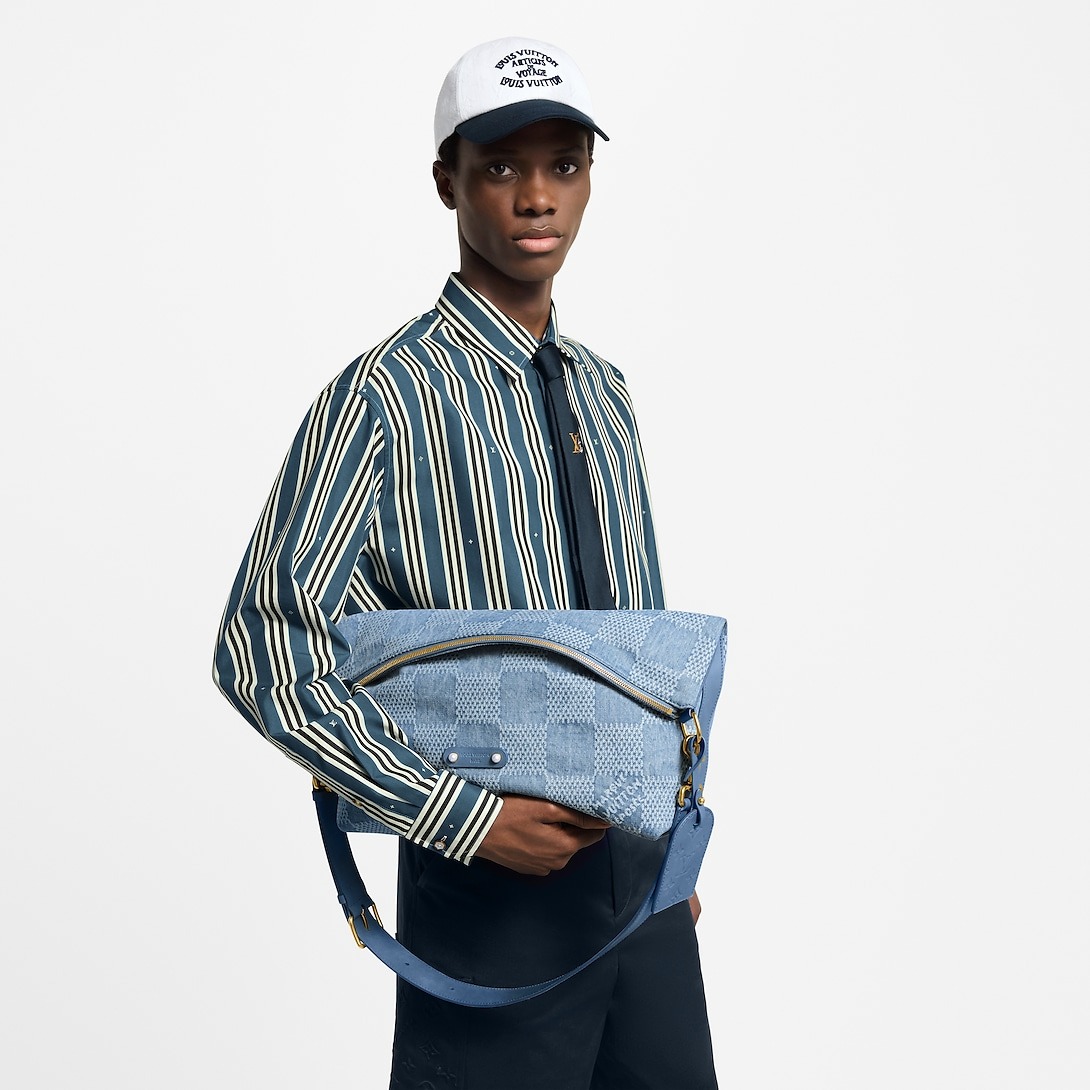 L0vis Vvtt0n Vagabond Hobo Bags Blue For Men 38cm/15in – N00202