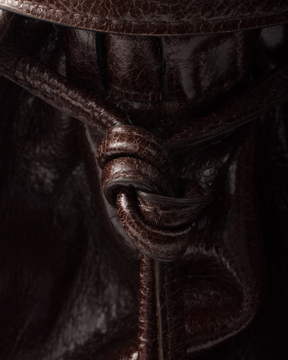 Pra*a Bonnie Leather Tote Bag Dark Brown For Men 19.7in/50cm 2VG128_2CYR_F01D6_V_OOO