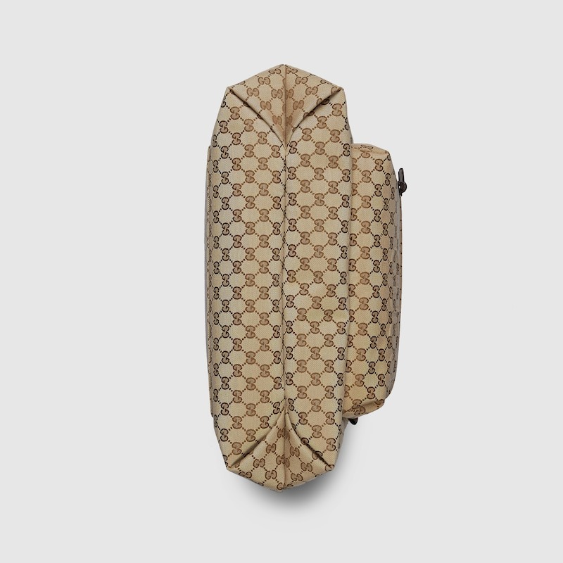 Gvc*1 GG Canvas Maxi Tote Bag Beige And Dark Brown For Men 18in/46cm 802166 FADUU 8657