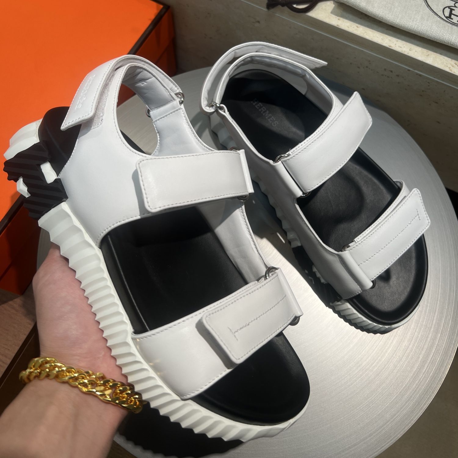 H**me5 Junior Sandal Blanc For Men – H251988ZH90390