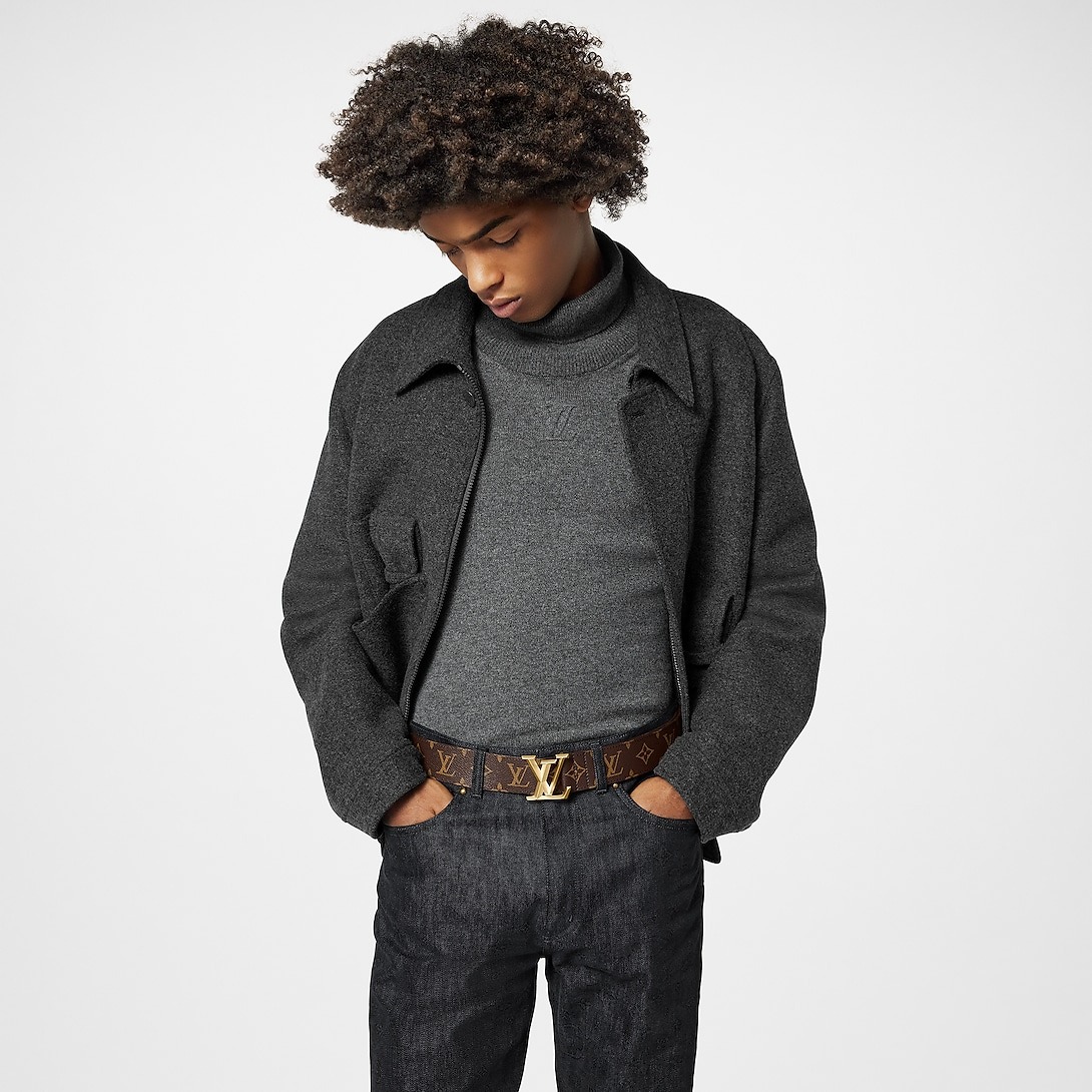 L0vis Vvtt0n LV Pyramide 40mm Belt Monogram For Men M0422T