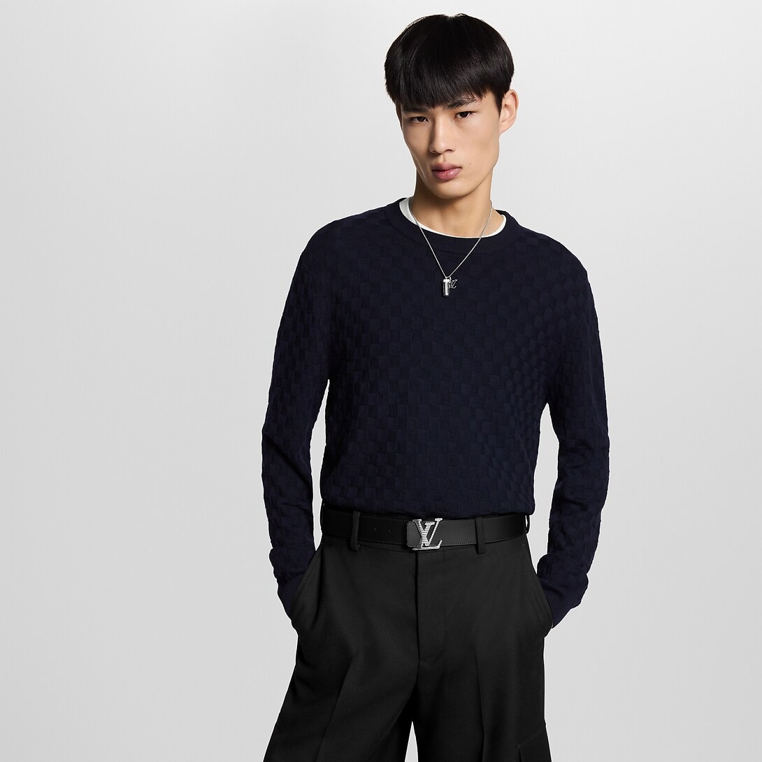 L0vis Vvtt0n LV Shadow 40mm Reversible Belt Black For Men M0717U