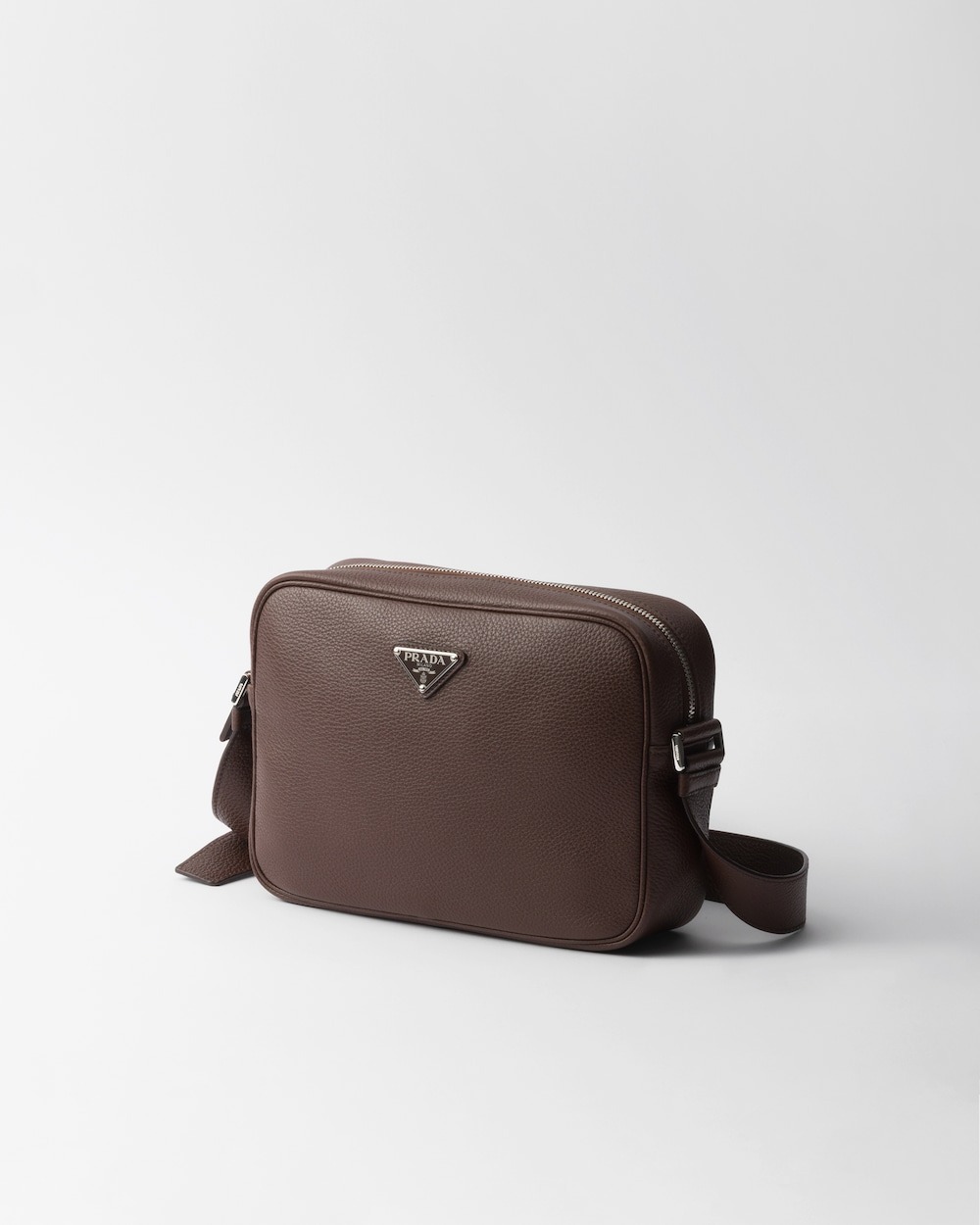 Pra*a Leather Shoulder Bag Sienna For Men 25cm/9.8in – 2VH189_2BBE_F0038_V_OOO