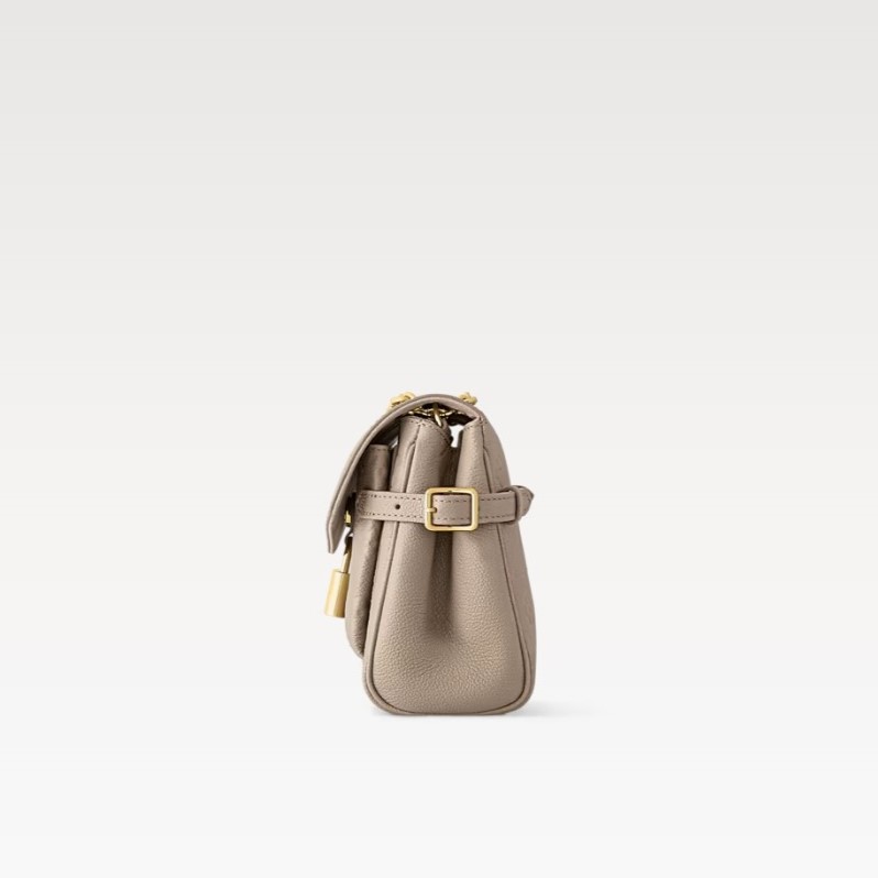 L0vis Vvtt0n Anytime Flap Bag Tourterelle Gray For Women 11.6in/29.5cm M14973