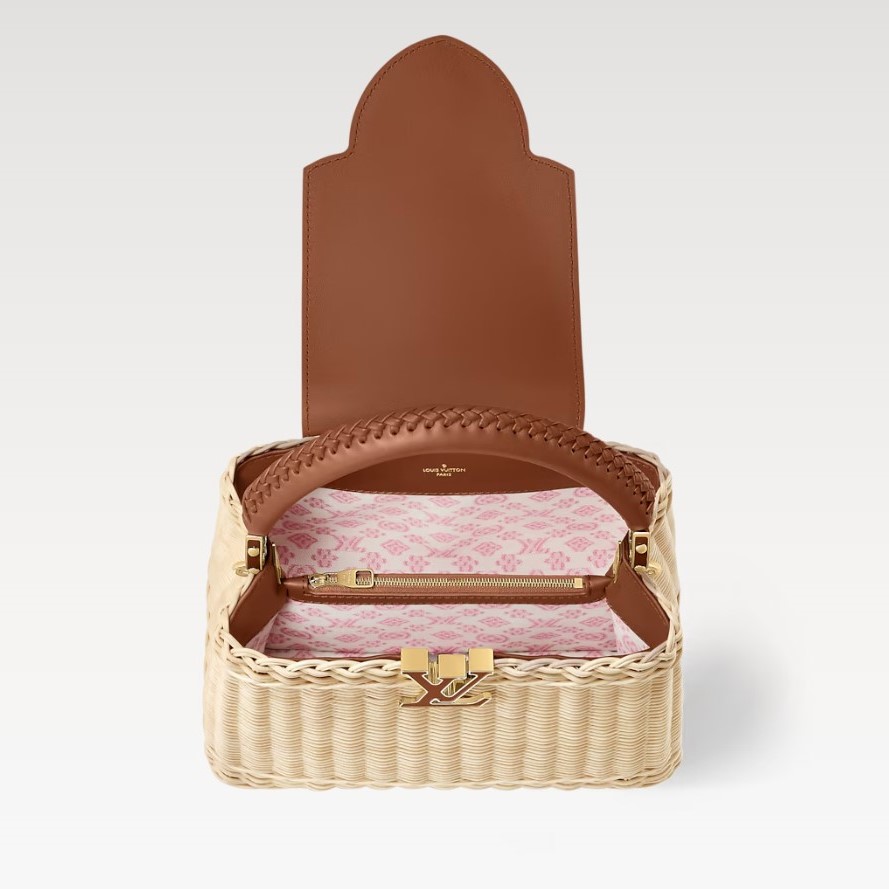 [True-to-ORIGINAL] L0vis Vvtt0n Capucines BB Tan For Women 10.6in/27cm M26025