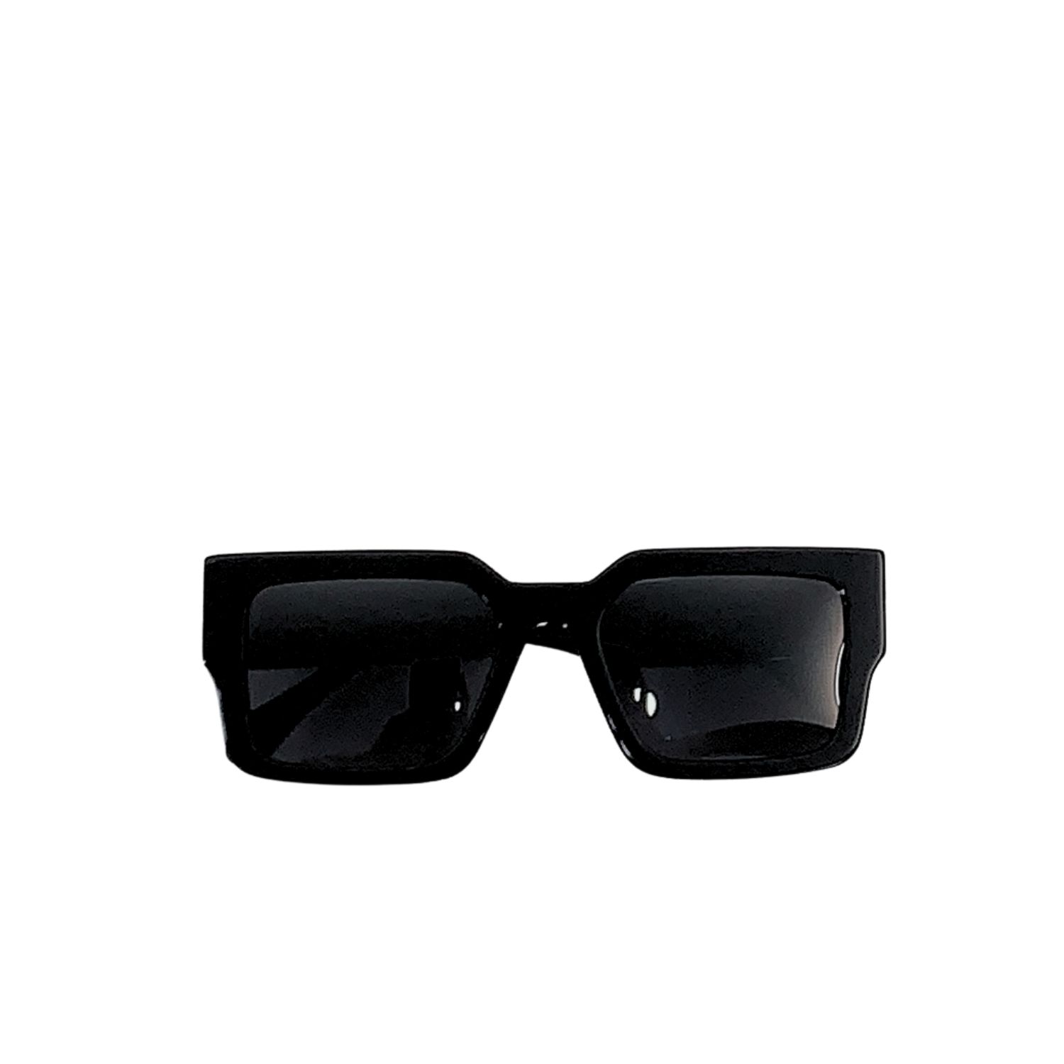 L0vis Vvtt0n Square Millionaires Sunglasses Solid Black With Gold Logo LV