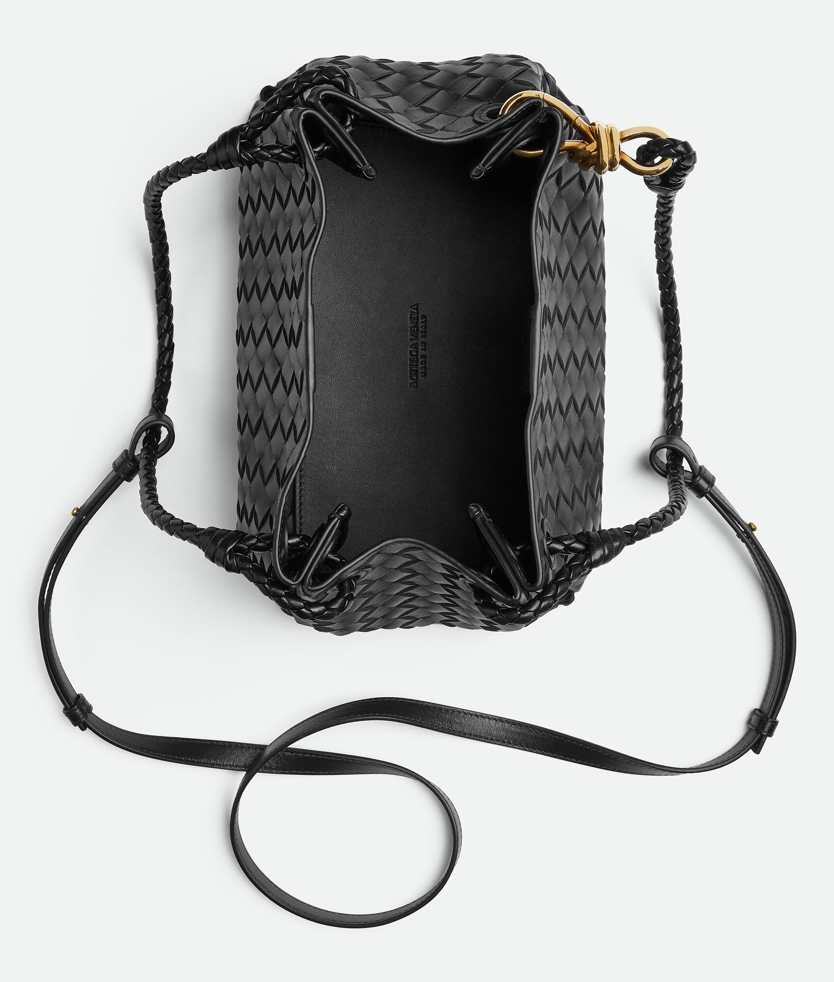 [True-to-ORIGINAL] B0tt*ga Ven*ta Medium Parachute Black For Women 29.5cm/11.6in 835921VCPPT1019