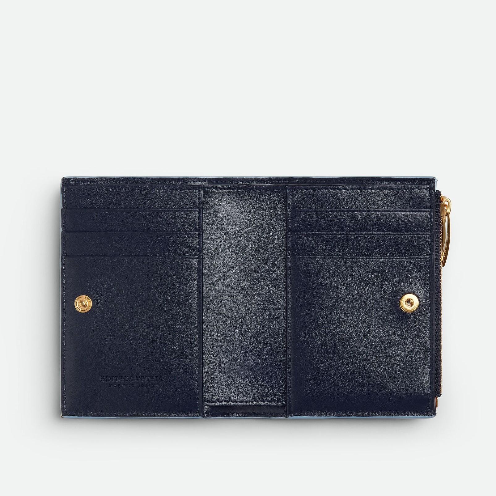 B0tt*ga Ven*ta Small Bi-Fold Wallet Ice/White For Women 9cm/3.5in 742330V5QI14150