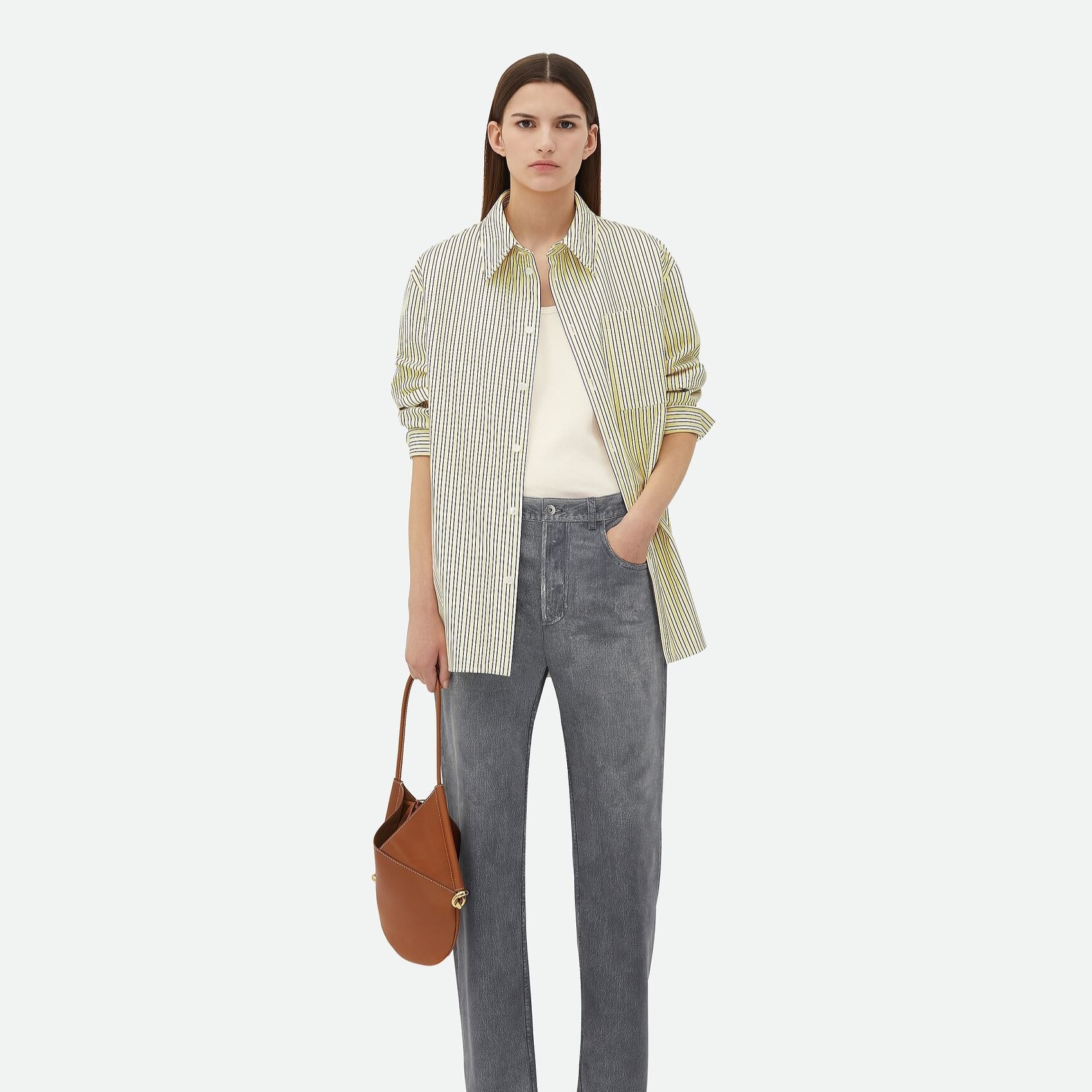 [True-to-ORIGINAL] B0tt*ga Ven*ta Small Solstice Light Wood For Women 26cm/10.2in 799522V4GM02754