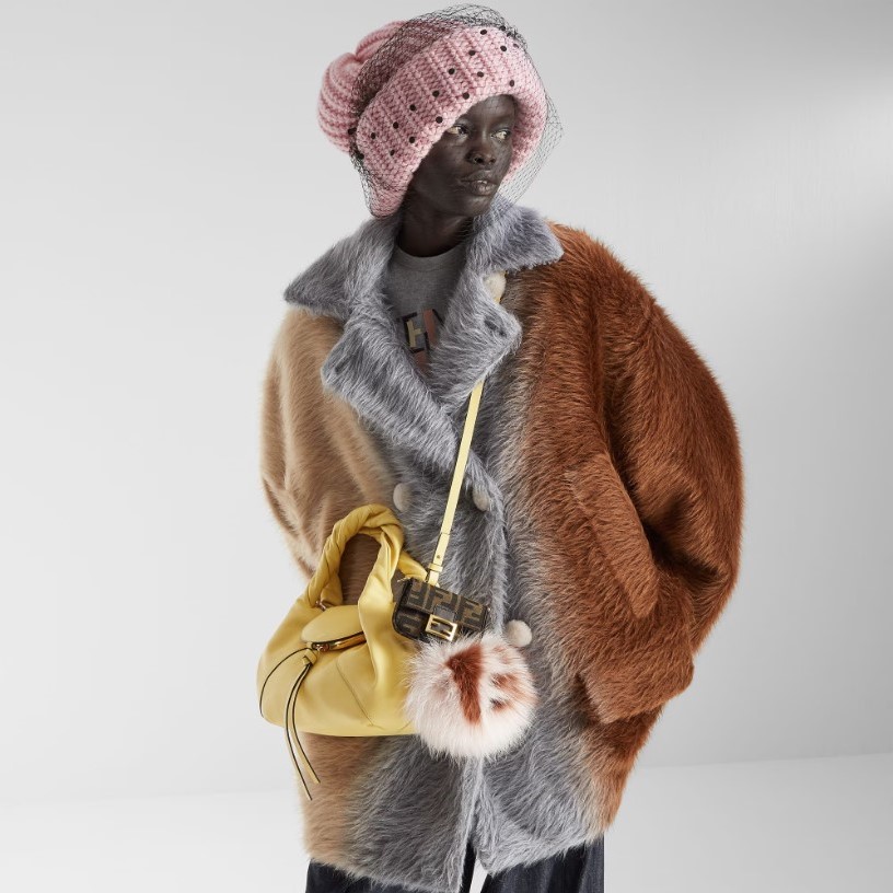 [True-to-ORIGINAL] F**di Spy Small Bag Yellow For Women 12.6in/32cm 8BR838AYCTF1NPV