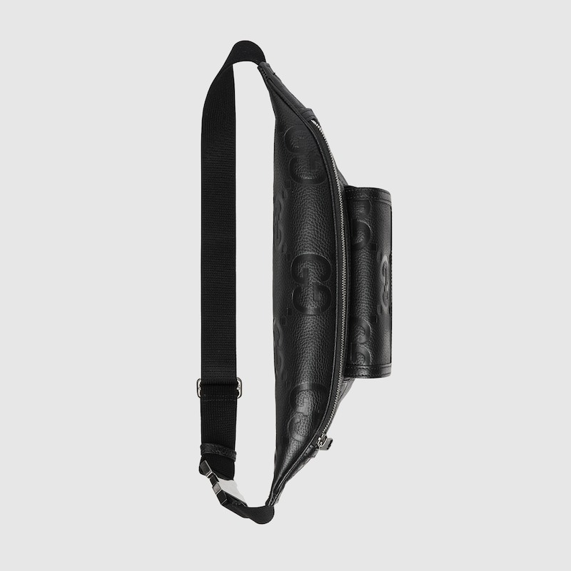 [True-to-ORIGINAL] Gvc*1 GG Jumbo Large Belt Bag Black For Men 26cm/10.2in ‎645093 AABY7 1000