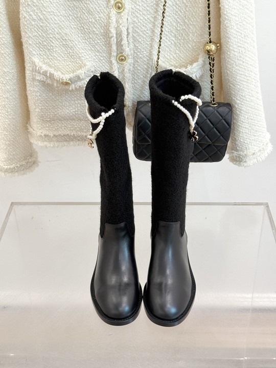 Ch**el High Boots Black For Women G46710 B21617 94305