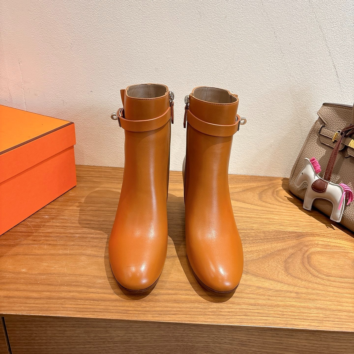 H**me5 Saint Germain Ankle Boots Naturel For Women H202257Z A3350