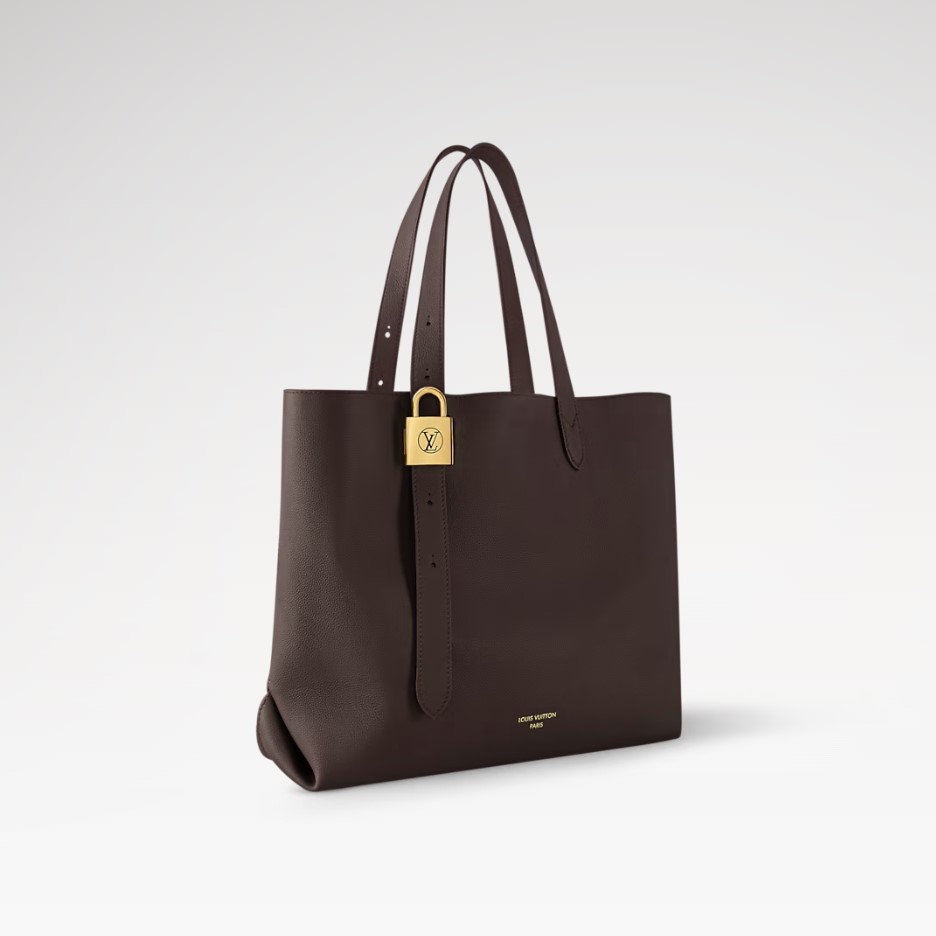 L0vis Vvtt0n Low Key Cabas MM Bag Chocolate For Women 18.5in/47cm M12916