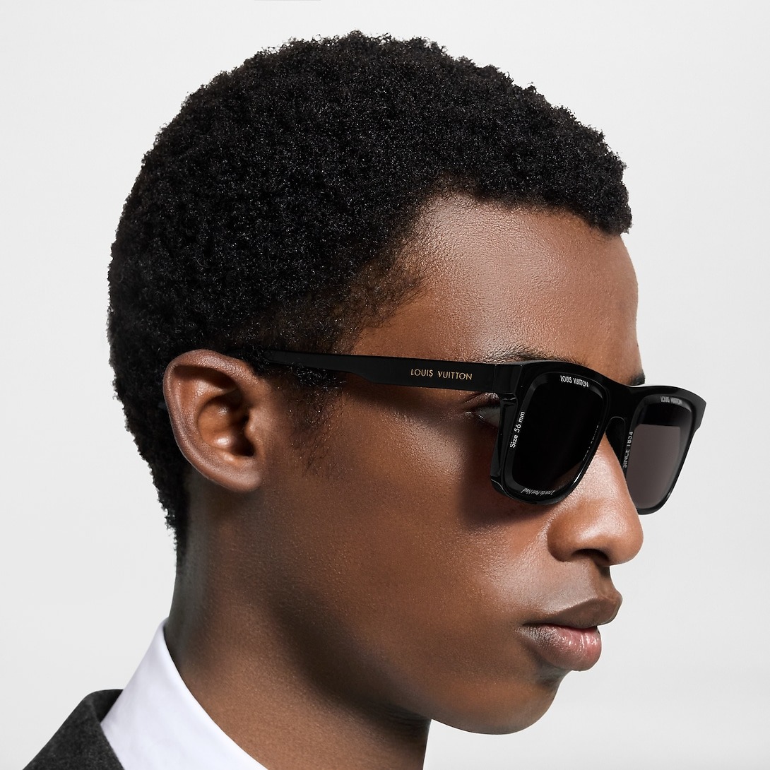 L0vis Vvtt0n LV S*per Vision Daily Large Square Sunglasses Black Z2877U