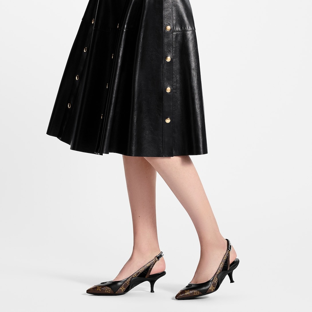 L0vis Vvtt0n LV Vibe Slingback Pump Black For Women 1AAW7G