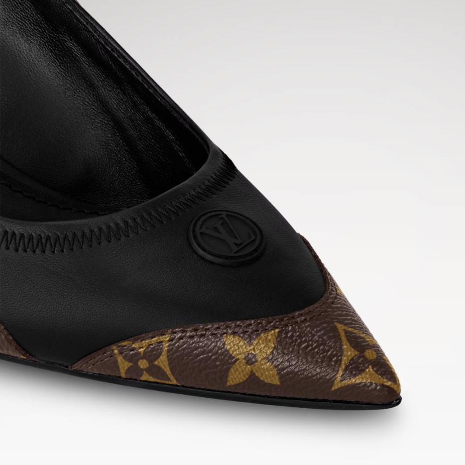 L0vis Vvtt0n LV Vibe Slingback Pump Black For Women 1AAW7G