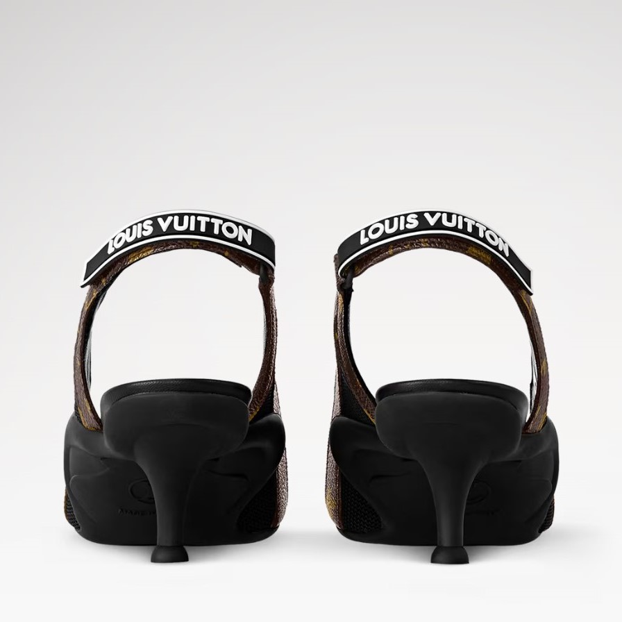 L0vis Vvtt0n LV Vibe Slingback Pump Black For Women 1AAW7G